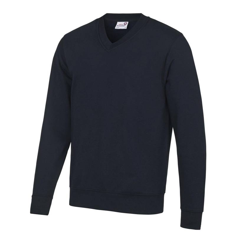 AWDis - Academy Sweatshirt, VAusschnitt, XS, Marine von AWDis