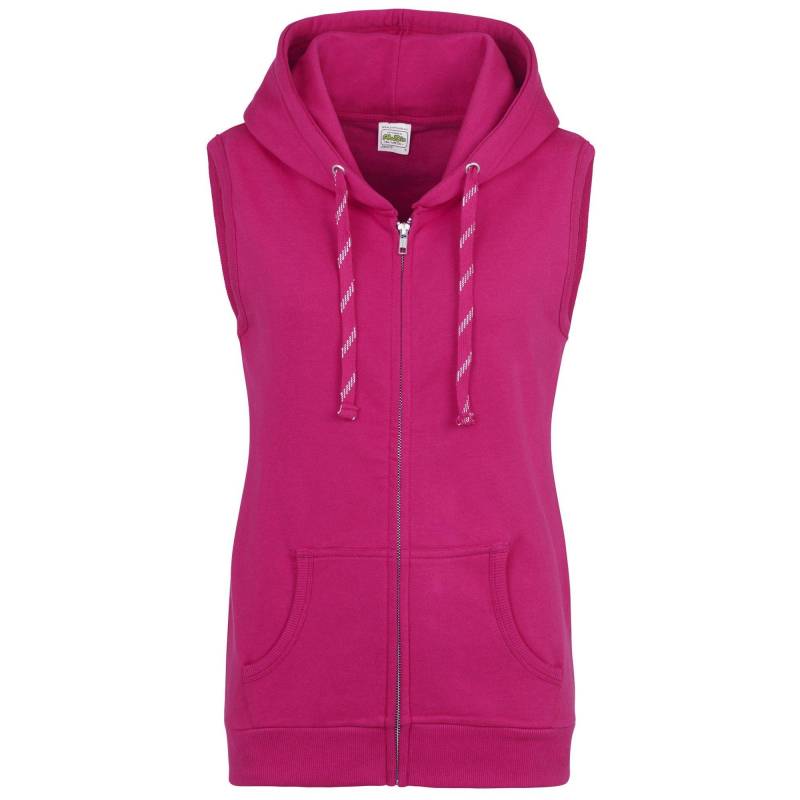 Just Hoods Girlie Kapuzenweste Damen Pink XS von AWDis