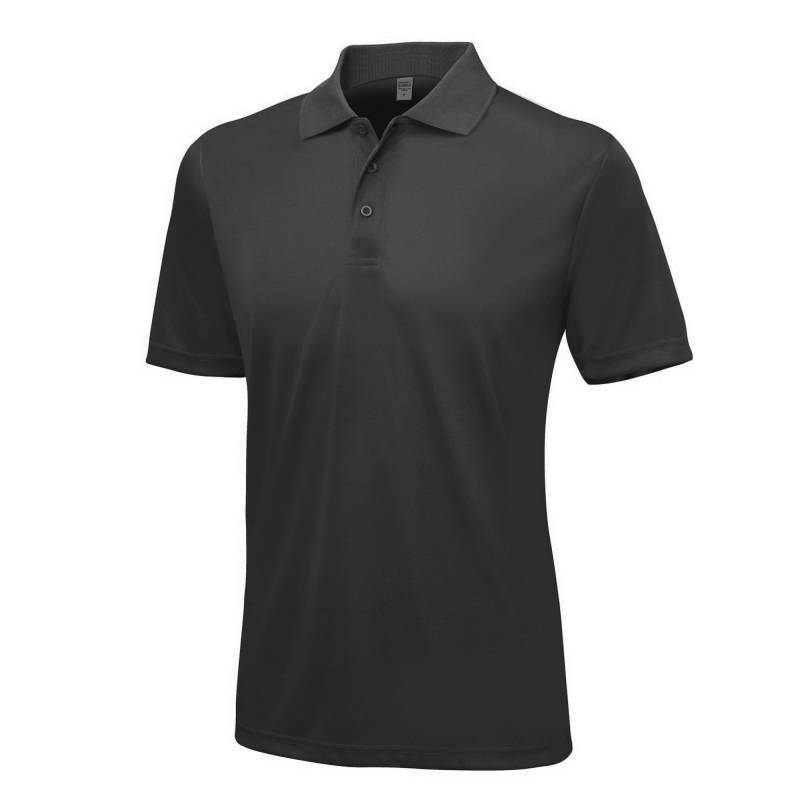 Just Cool Kurzarm Poloshirt Herren Charcoal Black XS von AWDis