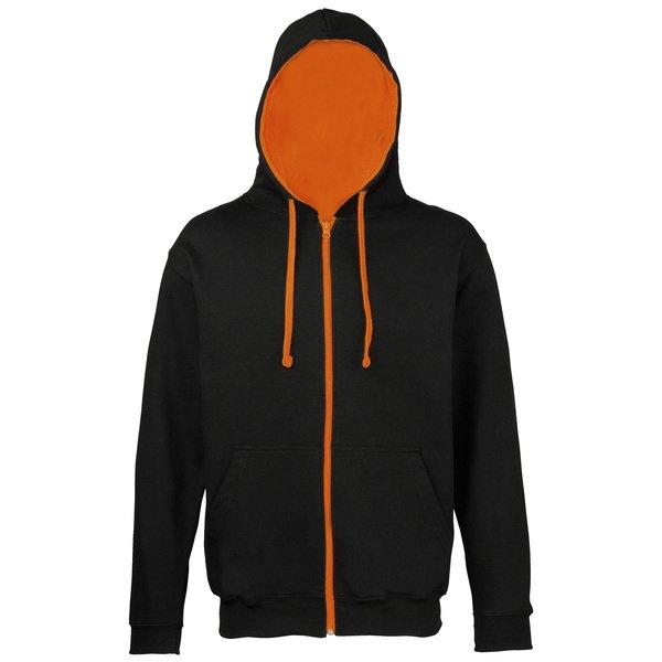 AWDis - Sweater Jacke mit Kapuze, für Herren, Schwarz, Größe XXL von AWDis