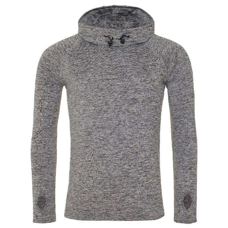 Just Cool Kapuzen Langarm Top (2 Stück/packung) Herren Grau XXL von AWDis