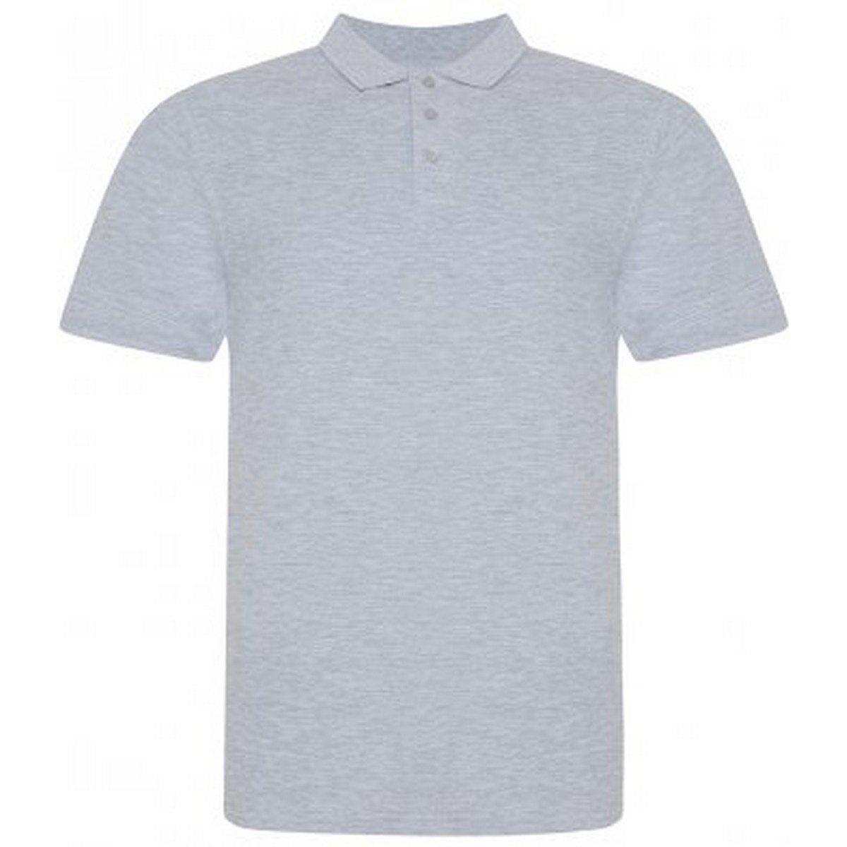 Polo Shirt Pique Herren Grau L von AWDis