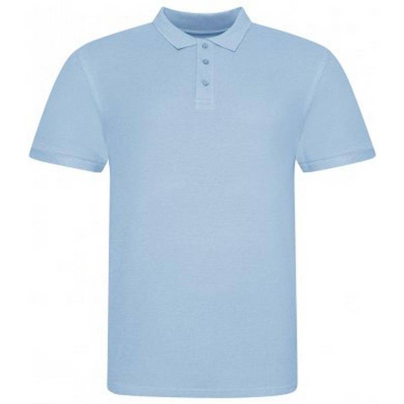 Polo Shirt Pique Herren Himmelblau L von AWDis