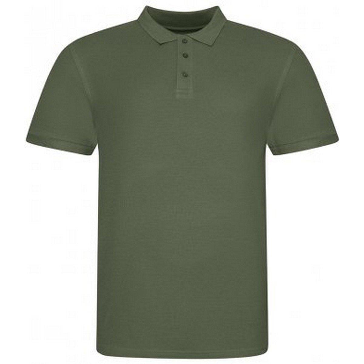 Polo Shirt Pique Herren Militärgrün XL von AWDis