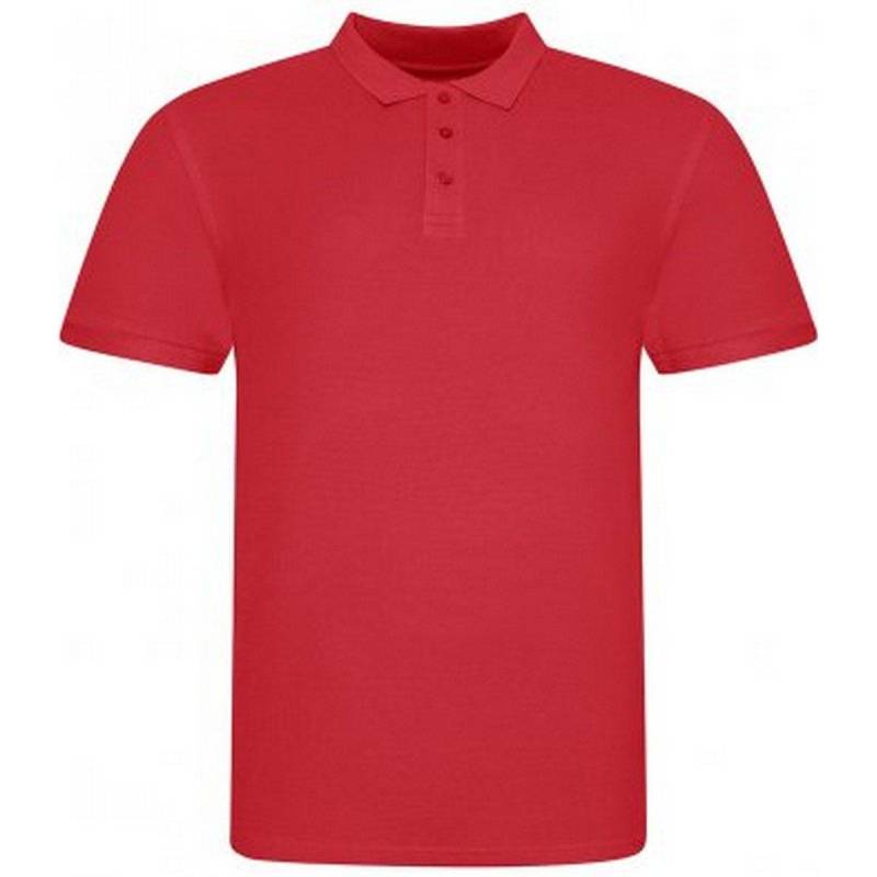 Polo Shirt Pique Herren Rot Bunt XL von AWDis