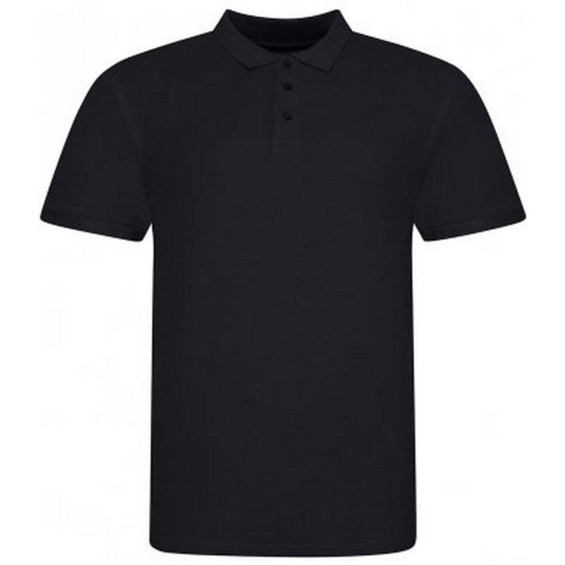 Polo Shirt Pique Herren Schwarz XL von AWDis