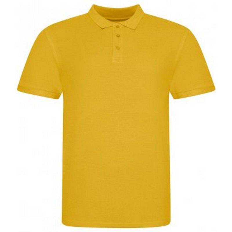 Polo-shirt Pique Herren Senfgelb S von AWDis