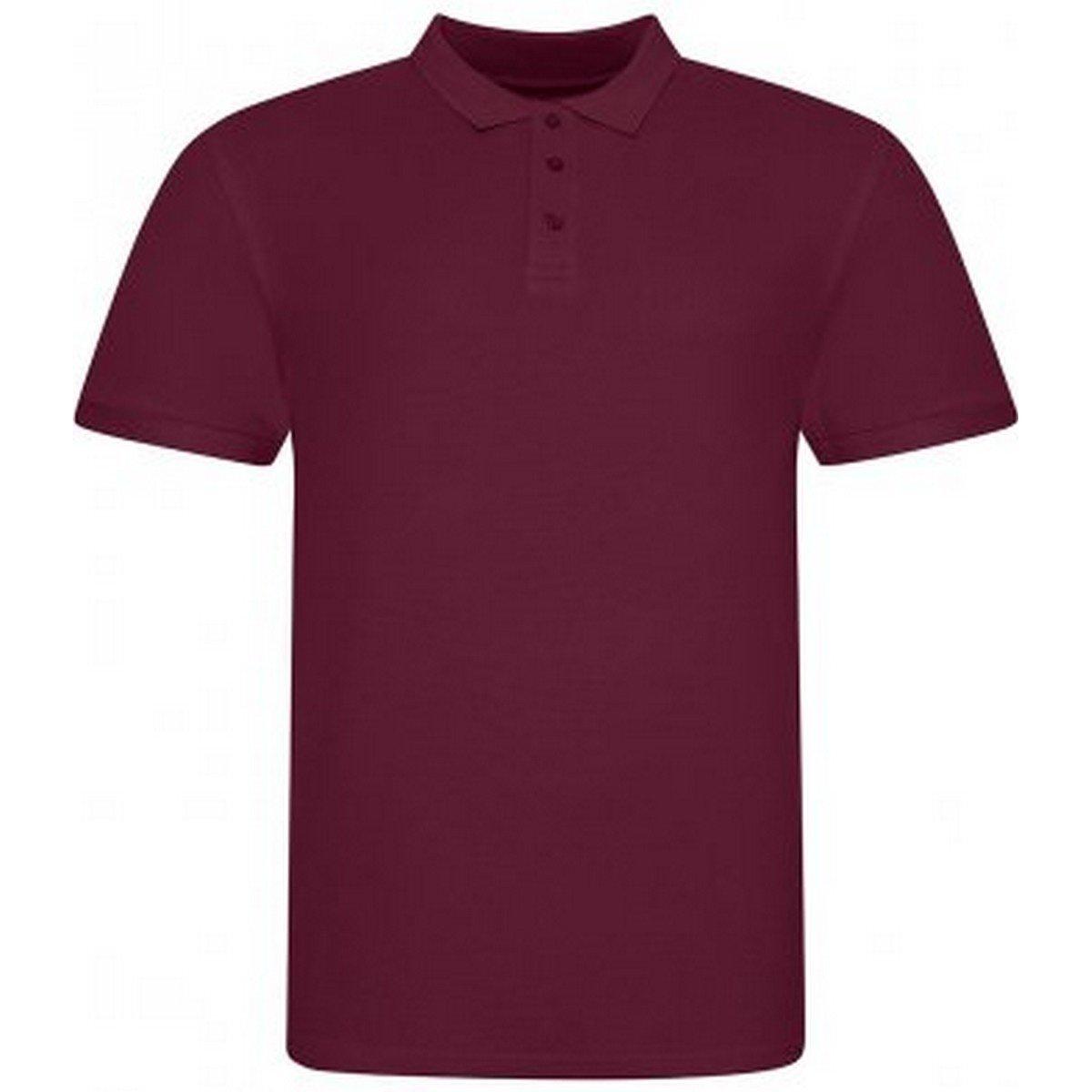 Poloshirt Pique Herren Weinrot 3XL von AWDis