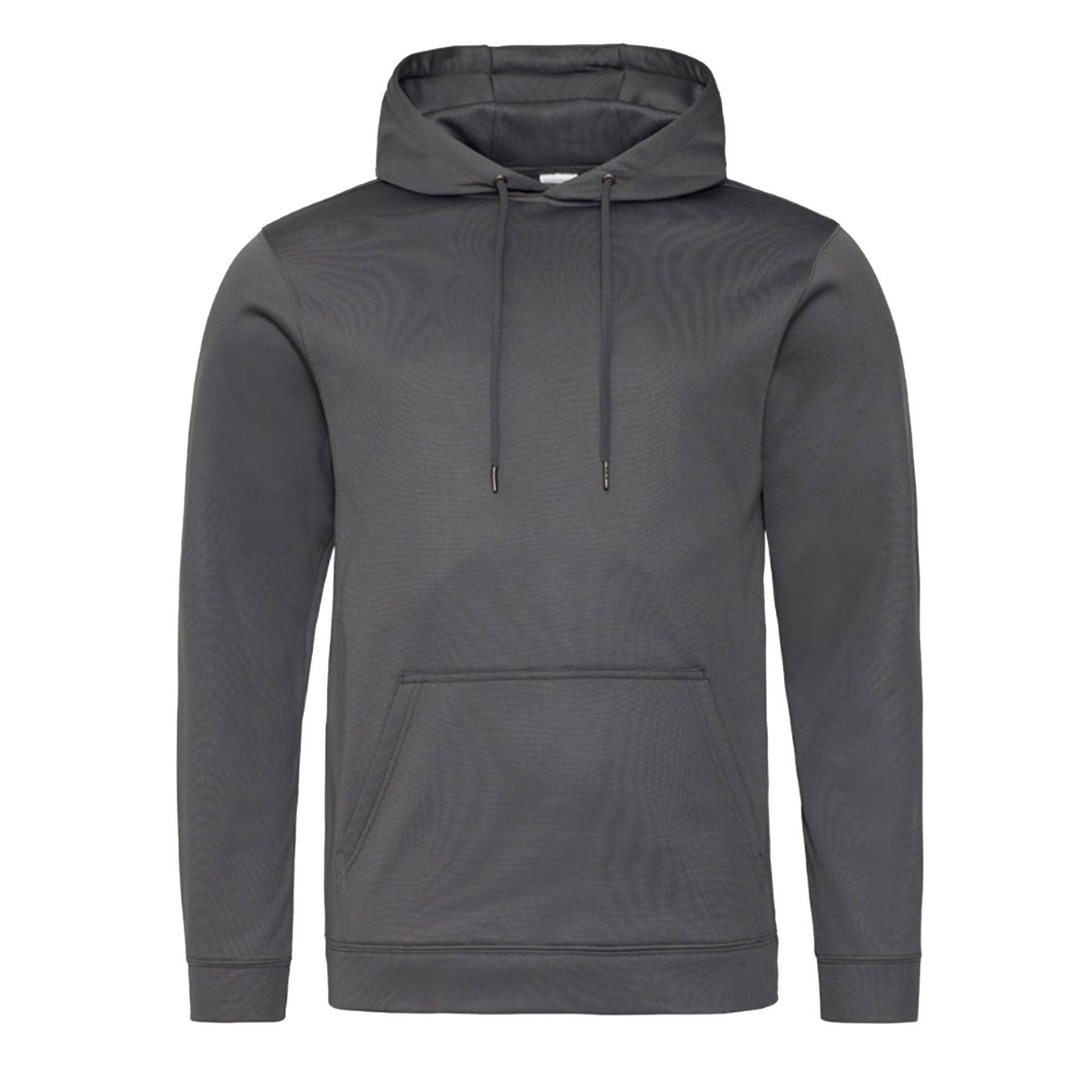 Polyester Sports Hoodie Damen Charcoal Black S von AWDis