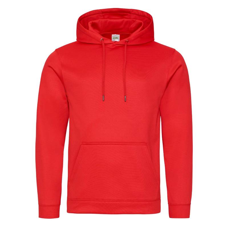 AWDis - Polyester Sports Hoodie, für Damen, Rot Bunt, Größe S von AWDis