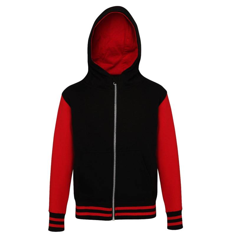 Hauben Stadt Unihoodie Jungen Schwarz 104 von AWDis