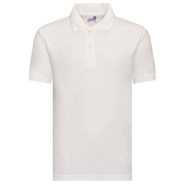 Academy Poloshirt Mädchen Weiss 140 von AWDis