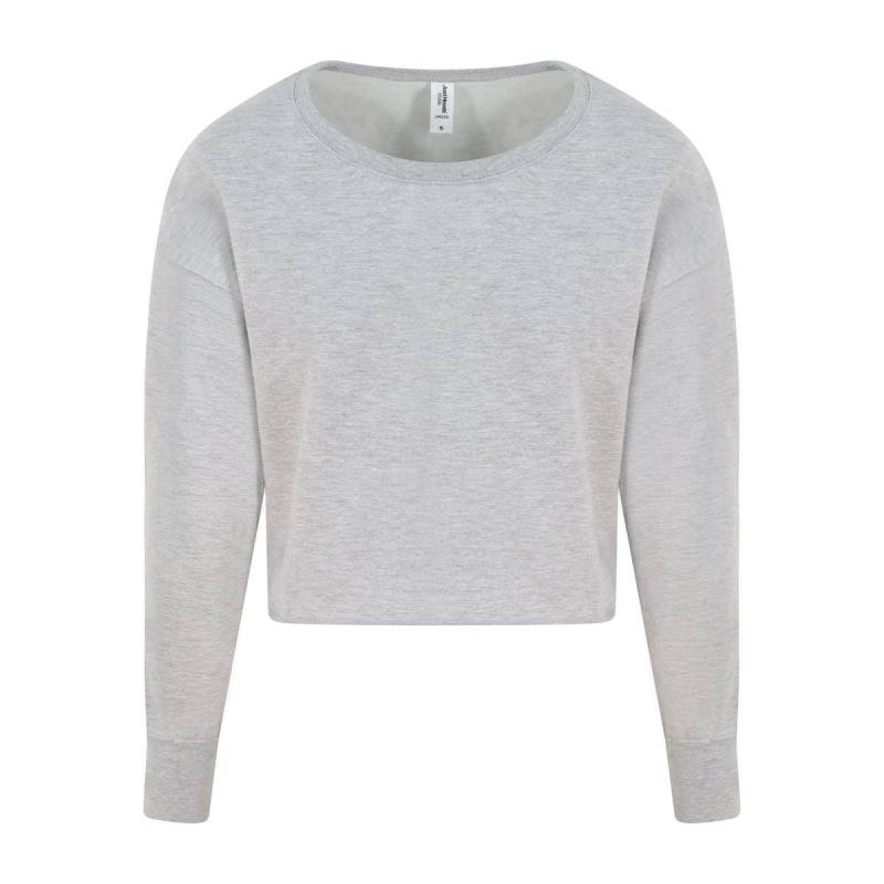 Just Hoods Kurzes Sweatshirt Damen Grau M von AWDis