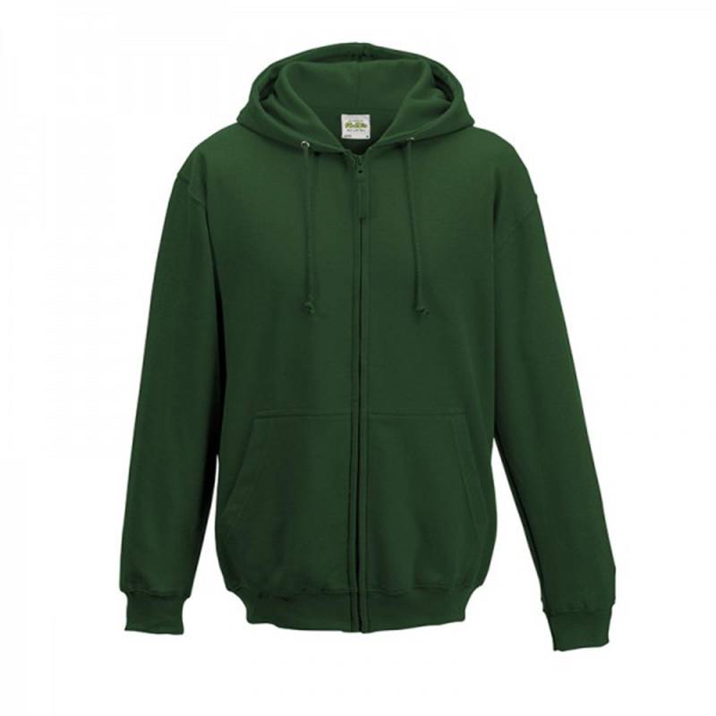 AWDis - Kapuzenjacke Kapuzenpullover Hoodie mit Reißverschluss, für Herren, Waldgrün, Größe S von AWDis