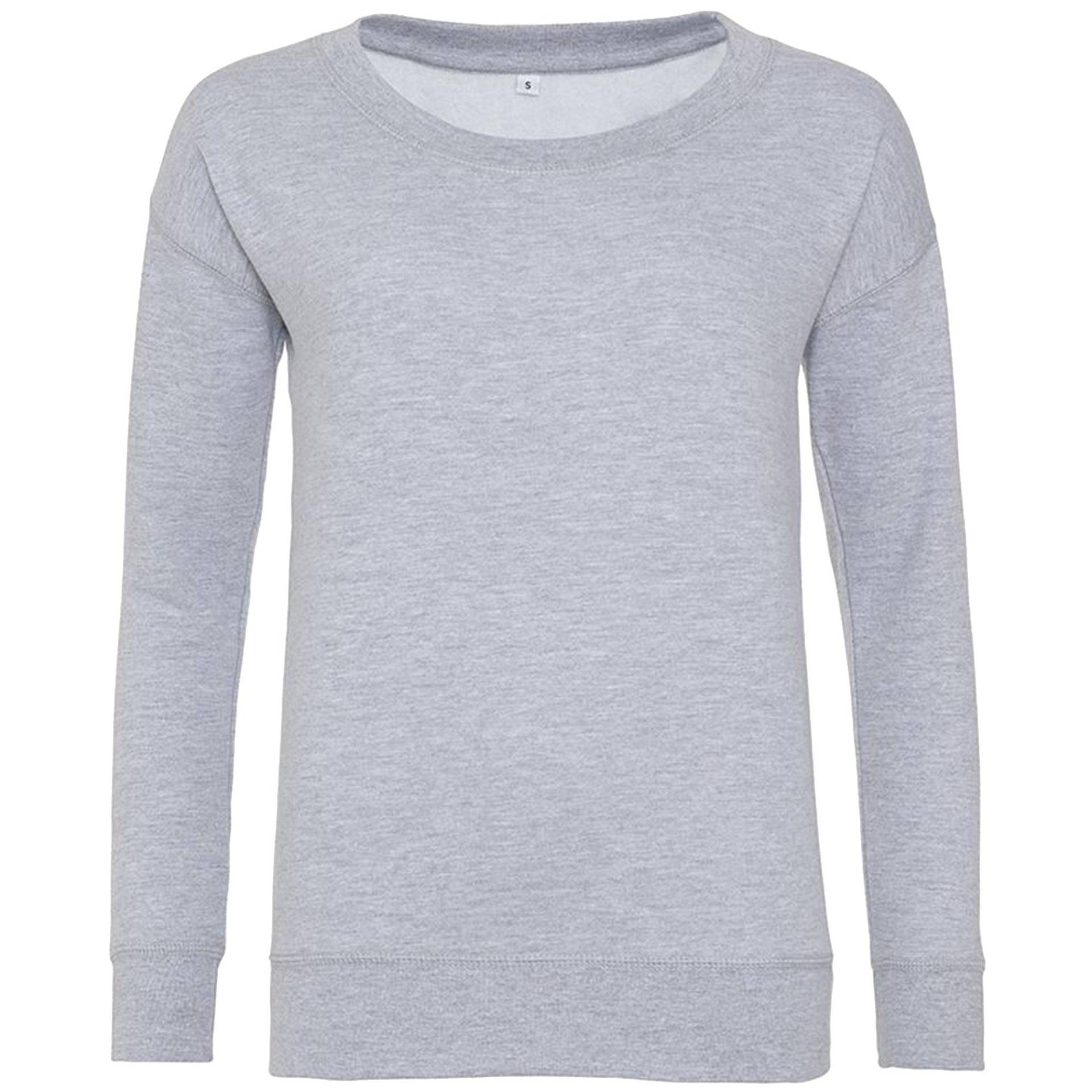 Girlie Pullover Damen Grau XS von AWDis