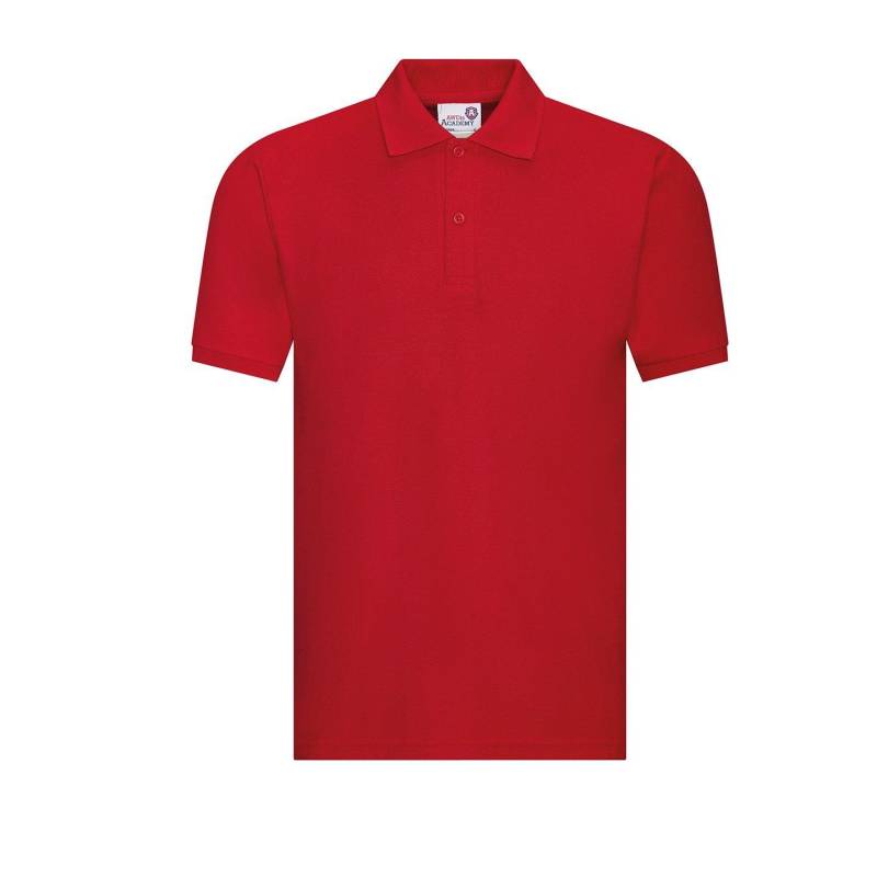 Academy Poloshirt Mädchen Rot Bunt XS von AWDis