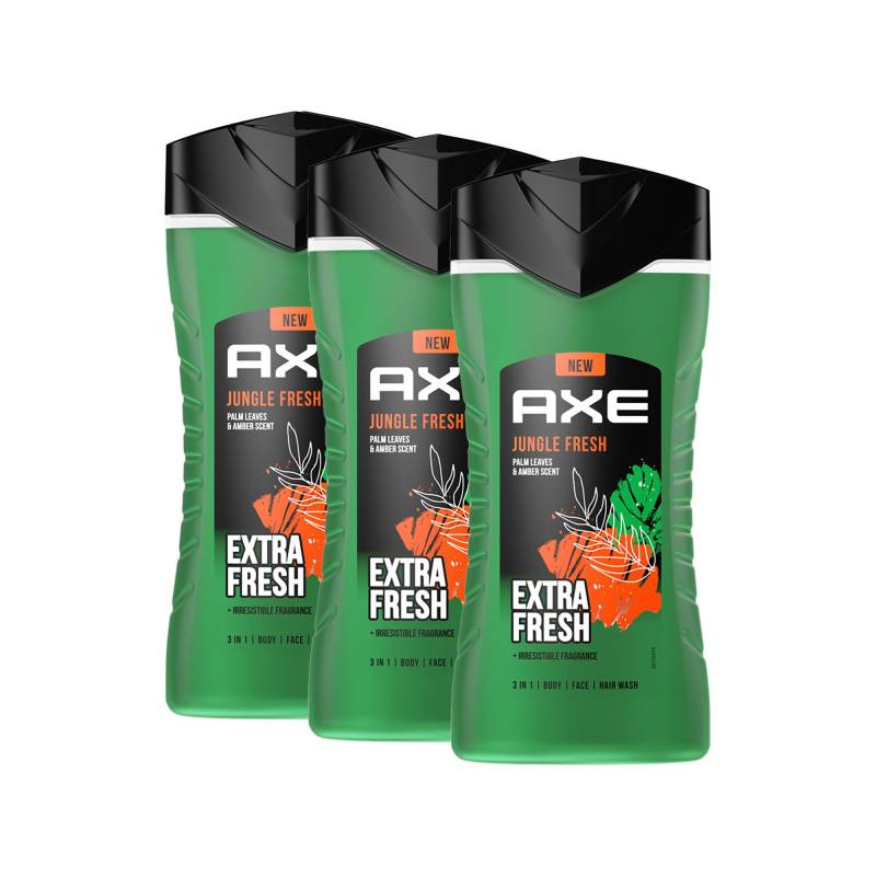 Axe - Dusche Jungle Fresh Trio, Dusch 3x250ml von Axe