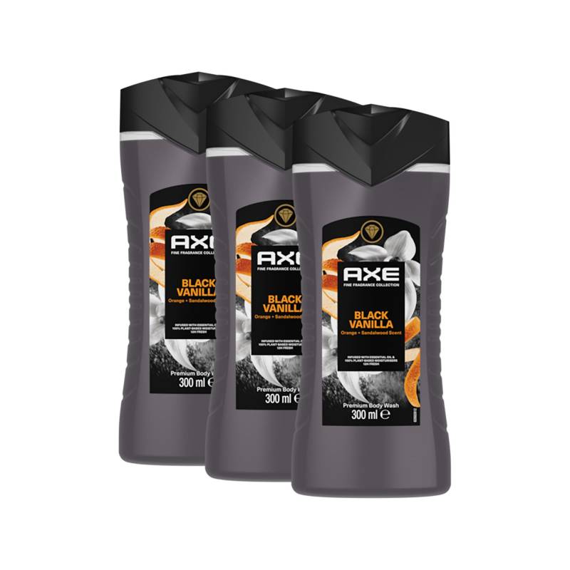 Prem. Duschgel Black Vanilla Trio Unisex  3X300ML von AXE