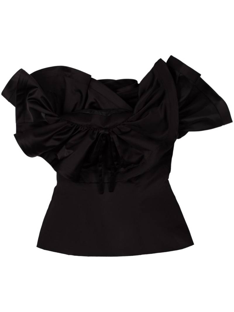 AZ FACTORY Asa ruffle top - Black von AZ FACTORY