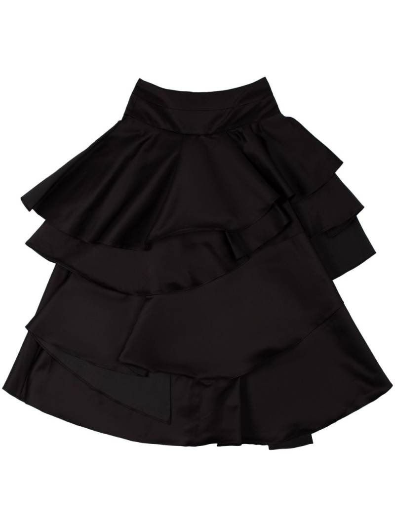 AZ FACTORY Lottie ruffled midi skirt - Black von AZ FACTORY