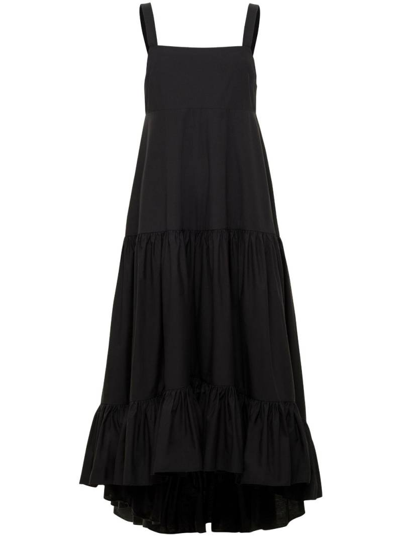 AZEEZA Griffon poplin midi dress - Black von AZEEZA