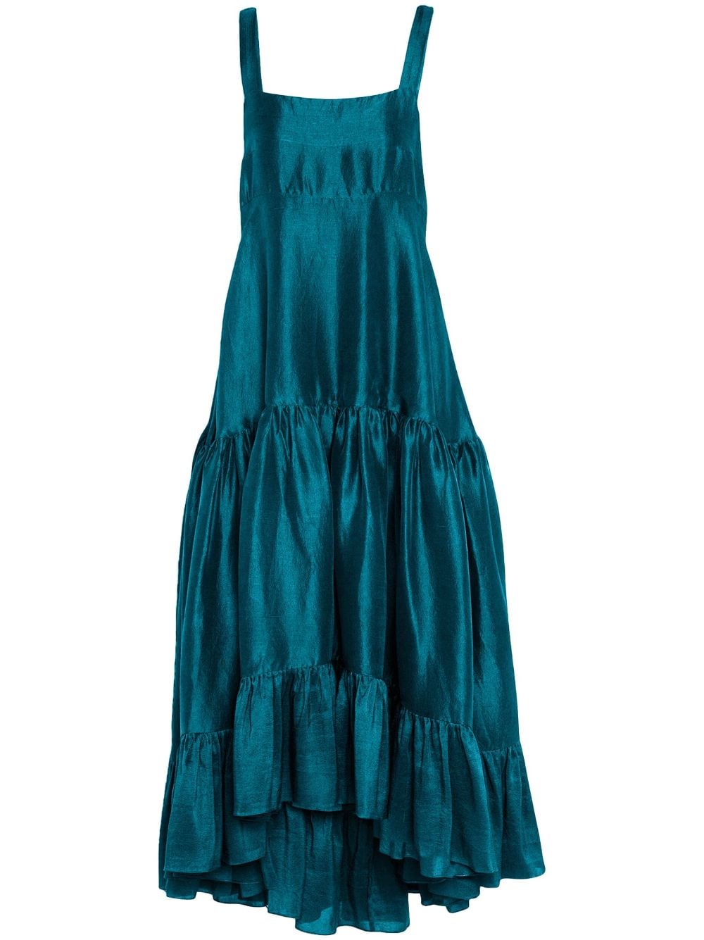 AZEEZA Griffon silk midi dress - Blue von AZEEZA