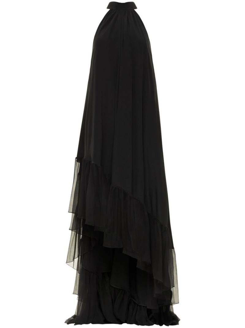 AZEEZA Plath chiffon gown - Black von AZEEZA