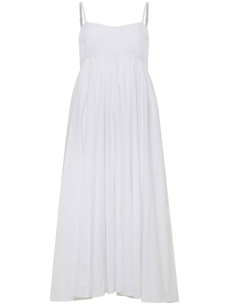 AZEEZA Rachel poplin midi dress - White von AZEEZA