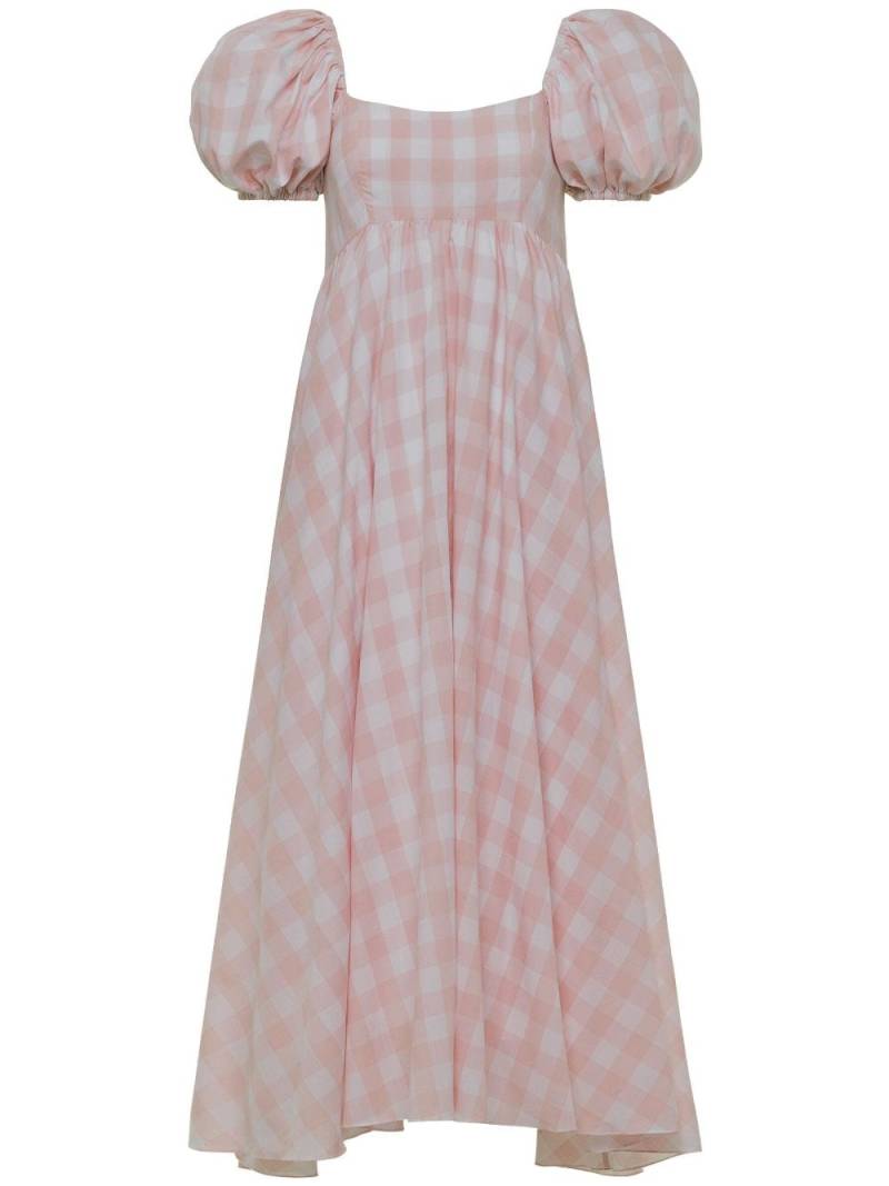 AZEEZA Rory gingham midi dress - Pink von AZEEZA