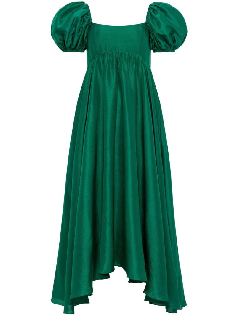 AZEEZA Rory silk midi dress - Green von AZEEZA