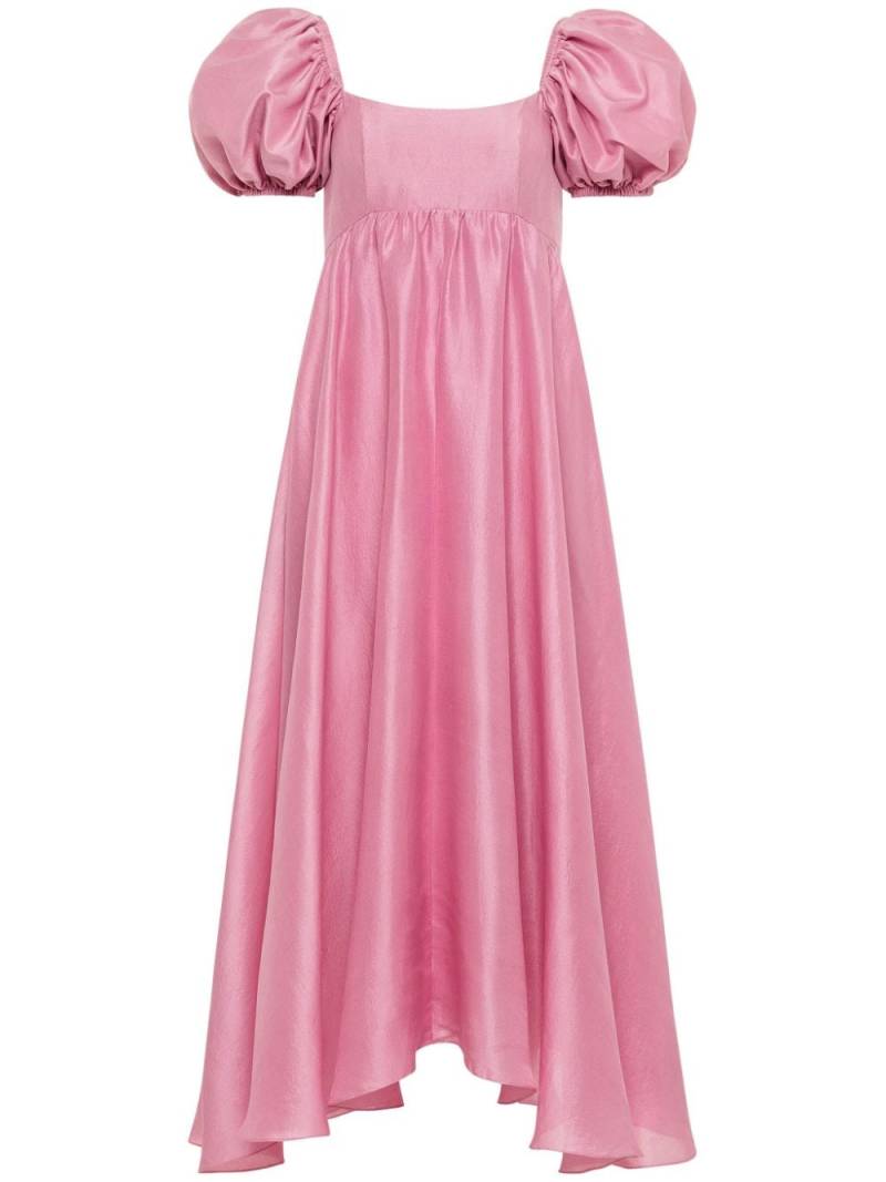 AZEEZA Rory silk midi dress - Pink von AZEEZA