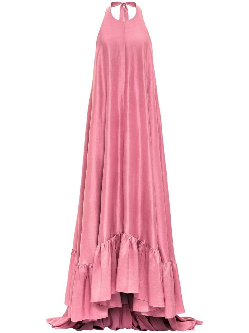 AZEEZA Sadie halterneck silk gown - Pink von AZEEZA