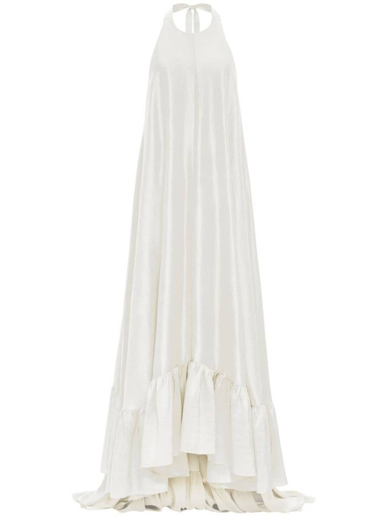 AZEEZA Sadie silk gown - White von AZEEZA