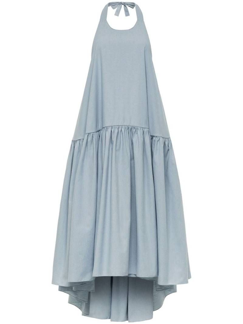 AZEEZA Winston chambray midi dress - Blue von AZEEZA