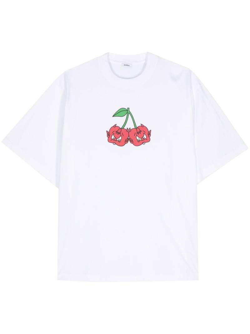 Abra Cherry organic cotton T-shirt - White von Abra