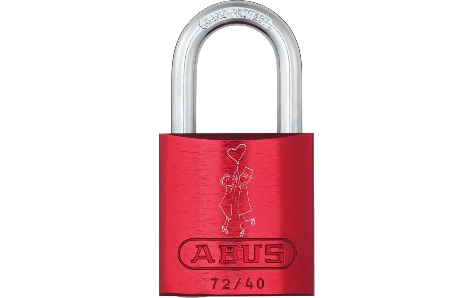 ABUS Vorhängeschloss »72/40 rot LoveLock 1 Pärchen« von Abus