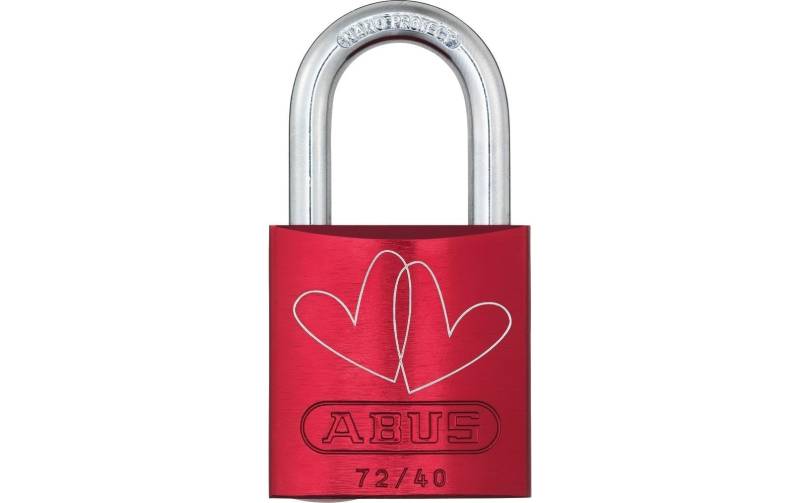 ABUS Vorhängeschloss »72/40 rot LoveLock 3« von Abus