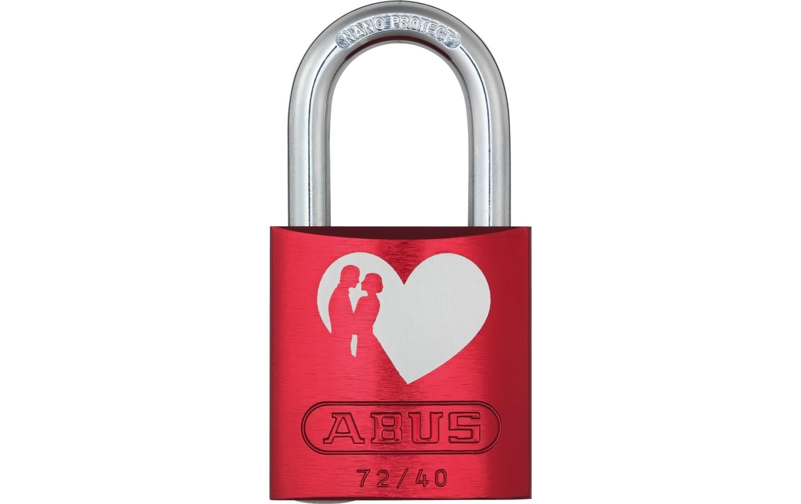 ABUS Vorhängeschloss »72/40 rot LoveLock 6 Herz mit Pärchen« von Abus