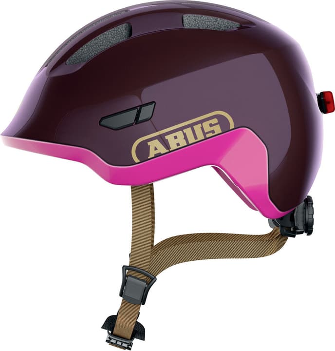 Abus Smiley 3.0 ACE LED Velohelm aubergine von Abus