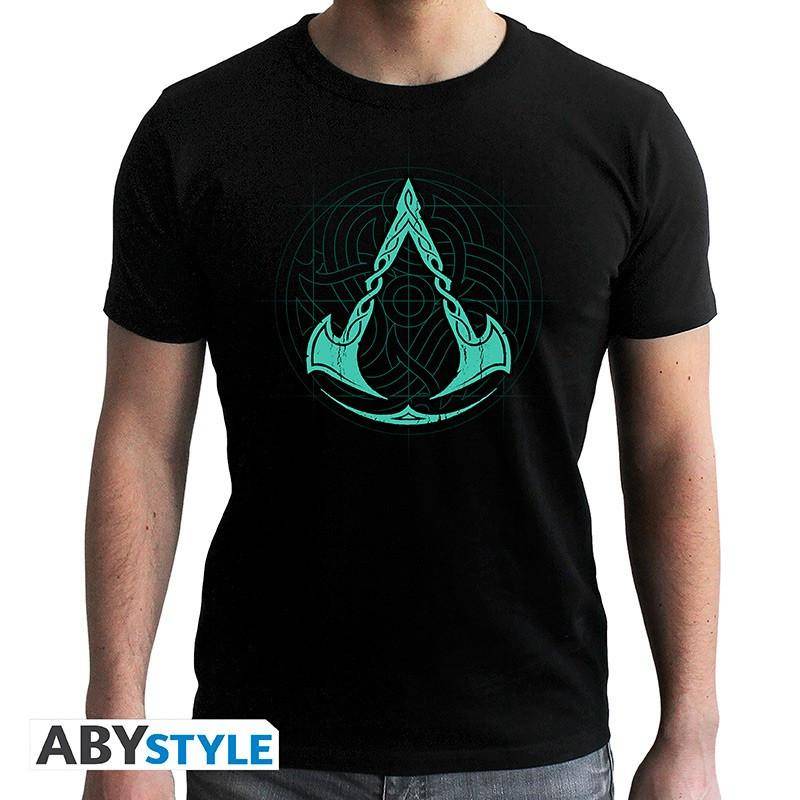 T-shirt - Assassin's Creed - Valhalla Crest Herren Schwarz L von Abystyle