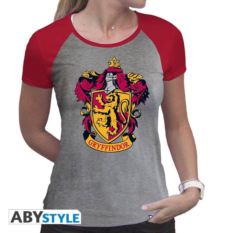 T-shirt - Harry Potter - Haus Gryffindor Damen Taubengrau S von Abystyle