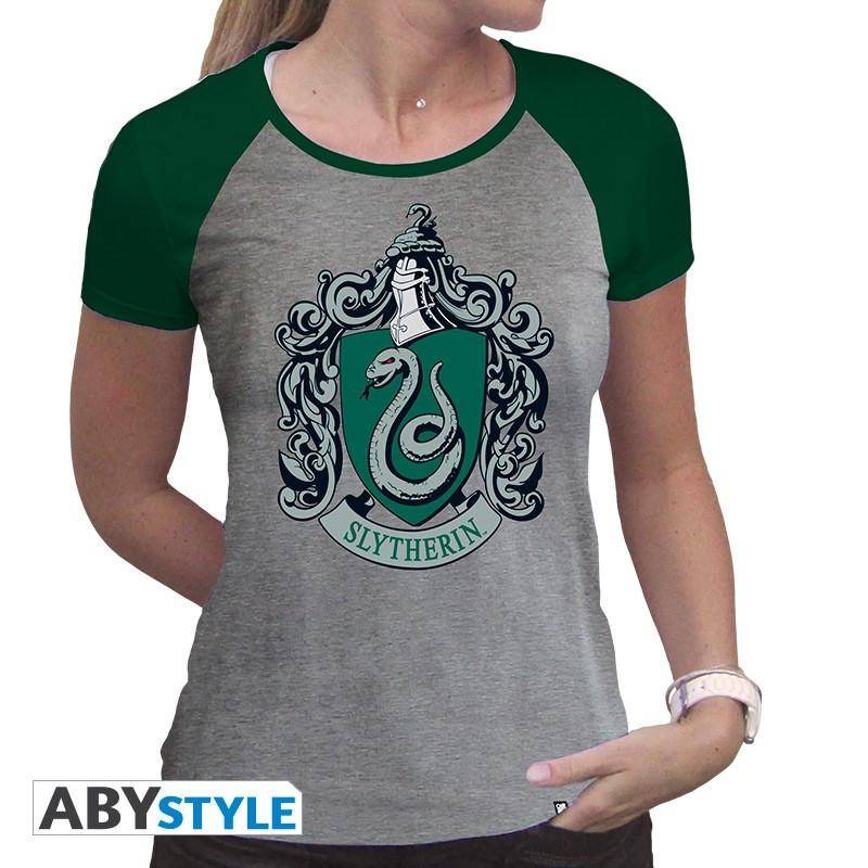 T-shirt - Harry Potter - Haus Slytherin Damen Grün L von Abystyle