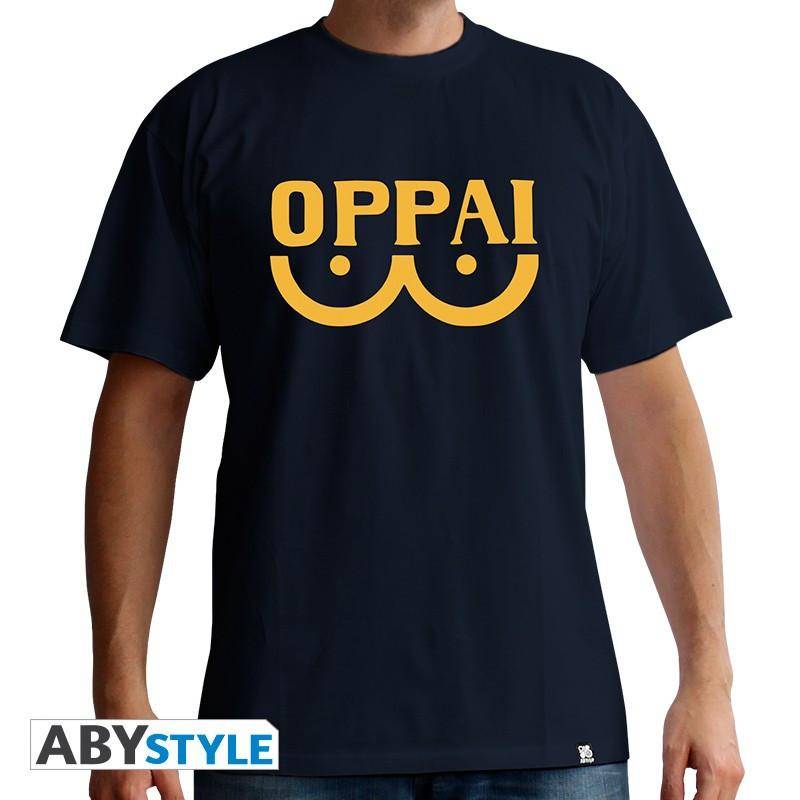 T-shirt - One Punch Man - Oppai Herren Blau L von Abystyle