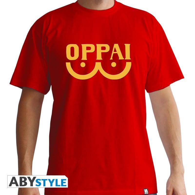 T-shirt - One Punch Man - Oppai Herren Rot Bunt S von Abystyle