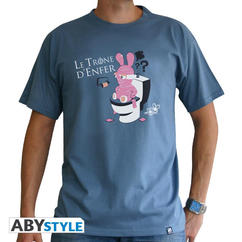 T-shirt - Raving Rabbids - Thron Herren  L von Abystyle