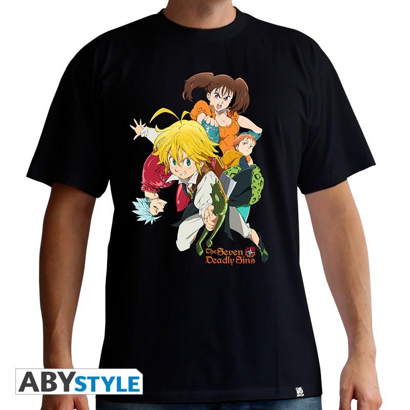 Abystyle - T-shirt Seven Deadly Sins Gruppe M, für Herren, Größe M von Abystyle