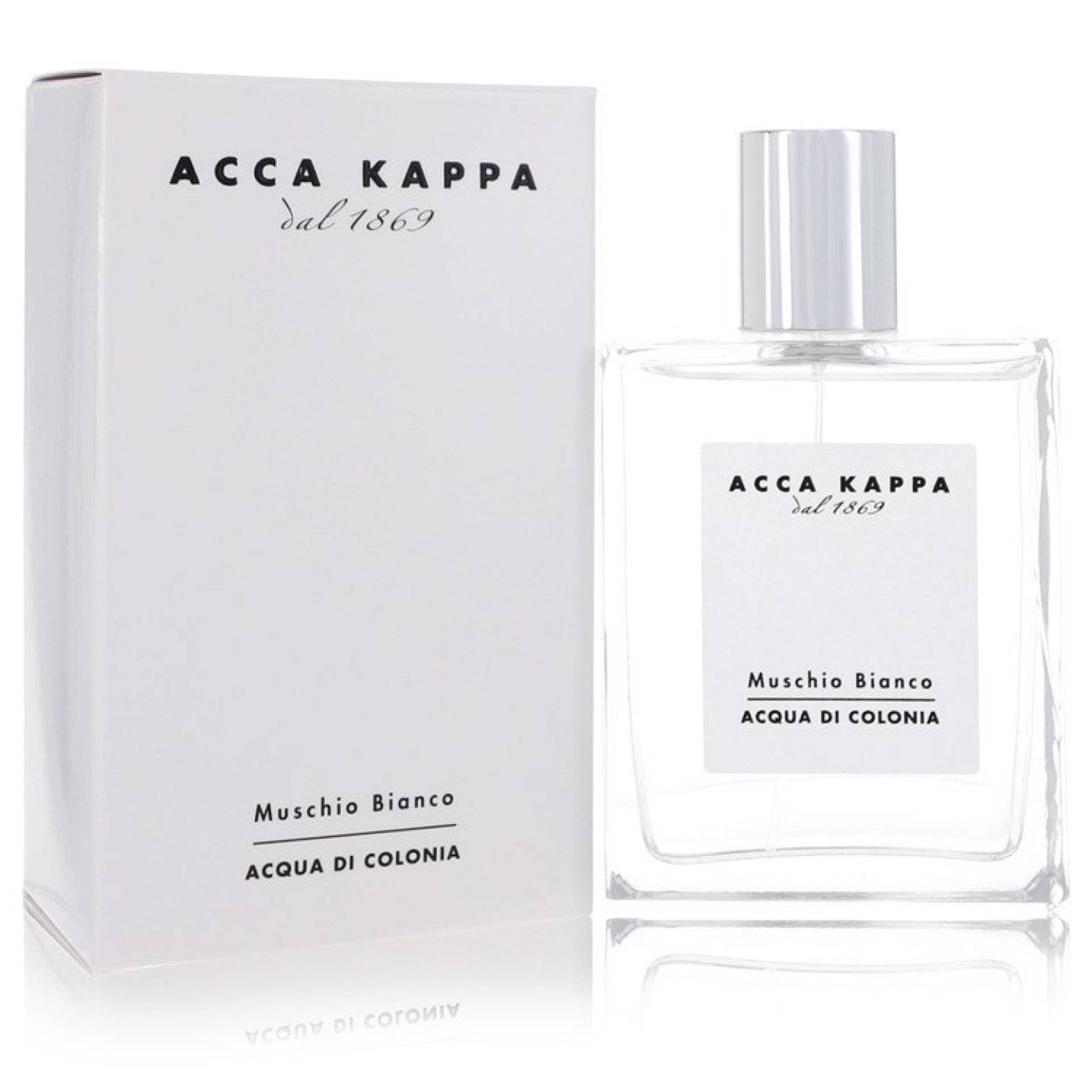 Acca Kappa Muschio Bianco (White Musk/Moss) Eau De Cologne Spray (Unisex) 100 ml von Acca Kappa