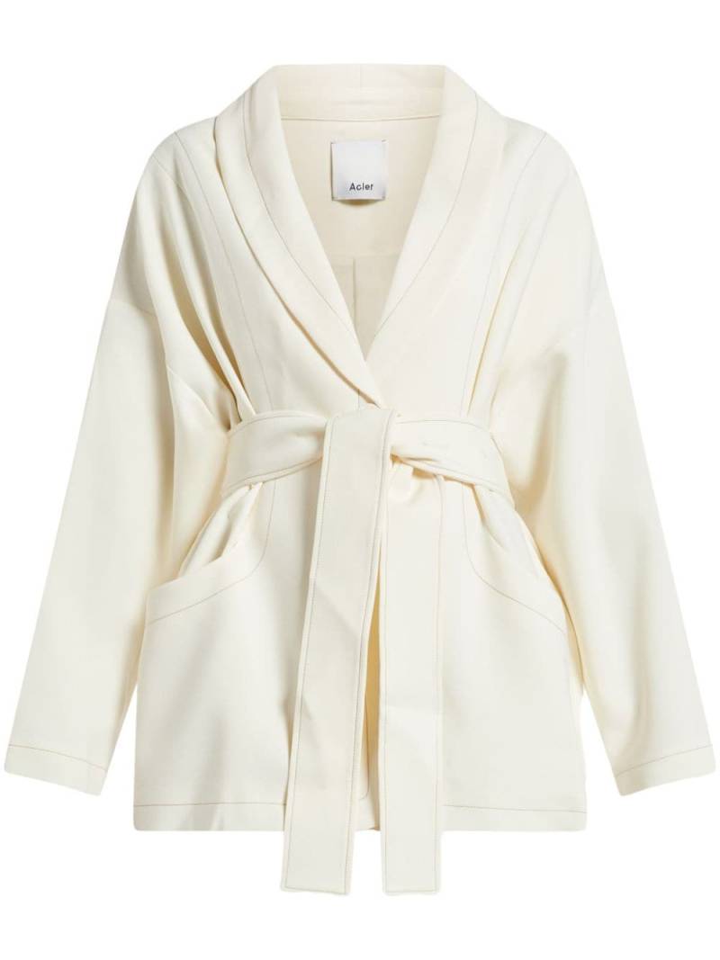 Acler Banksia belted jacket - Neutrals von Acler