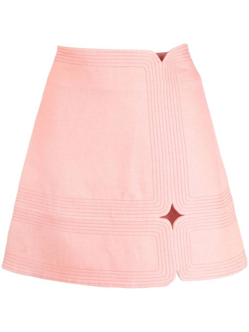 Acler Briar cut-out mini skirt - Pink von Acler