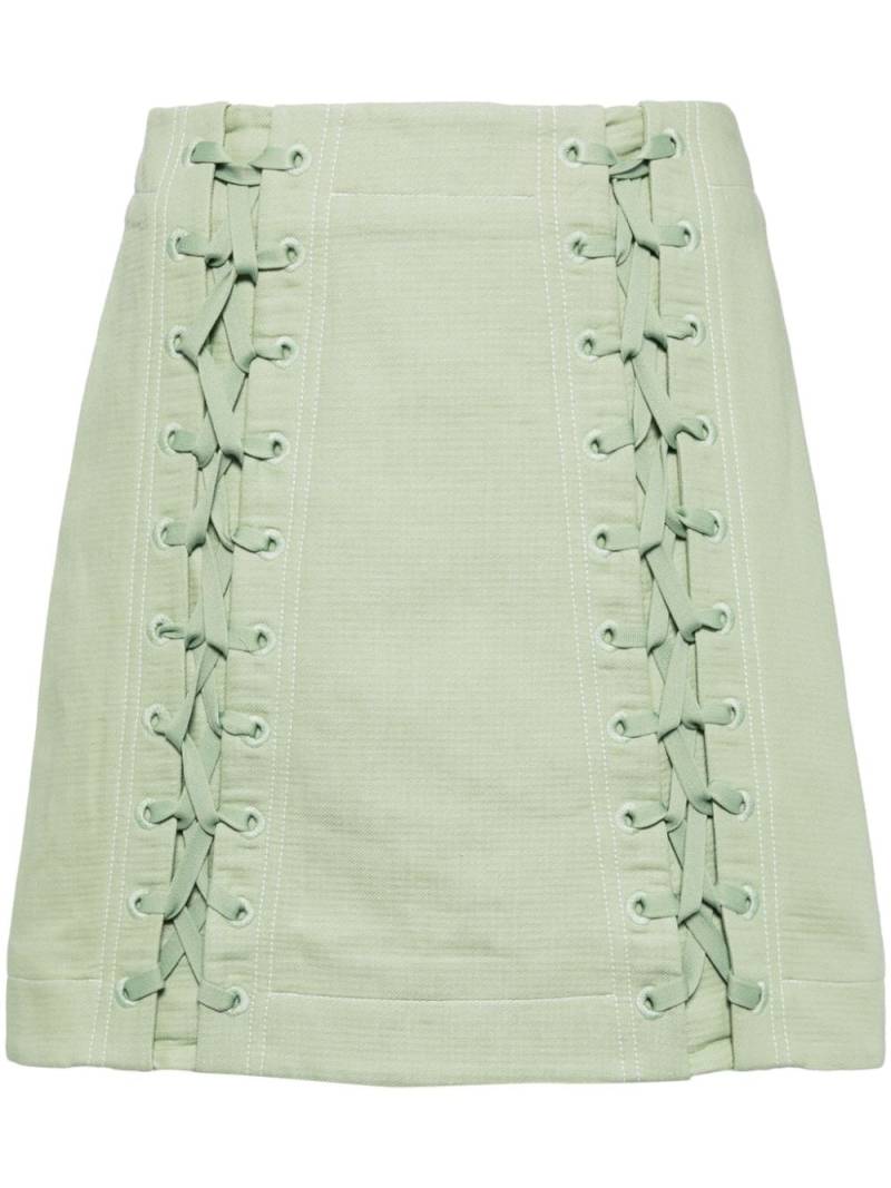 Acler Ferguson mini skirt - Green von Acler